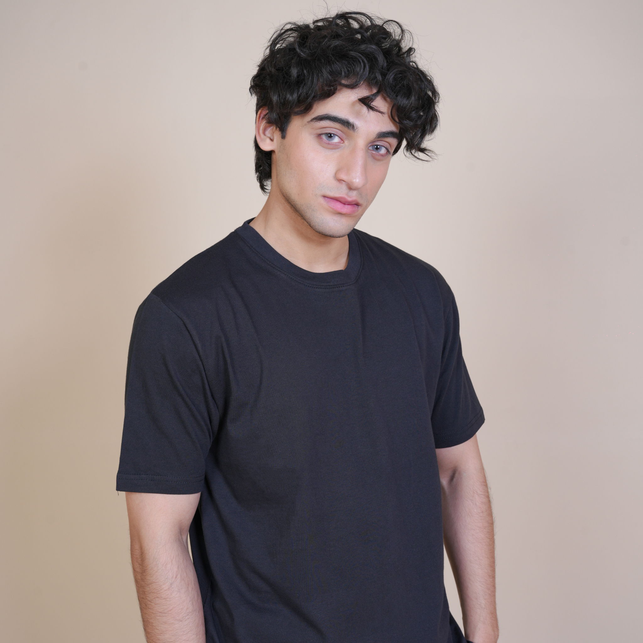 TIME LESS BASIC - REGULAR FIT T SHIRT Black