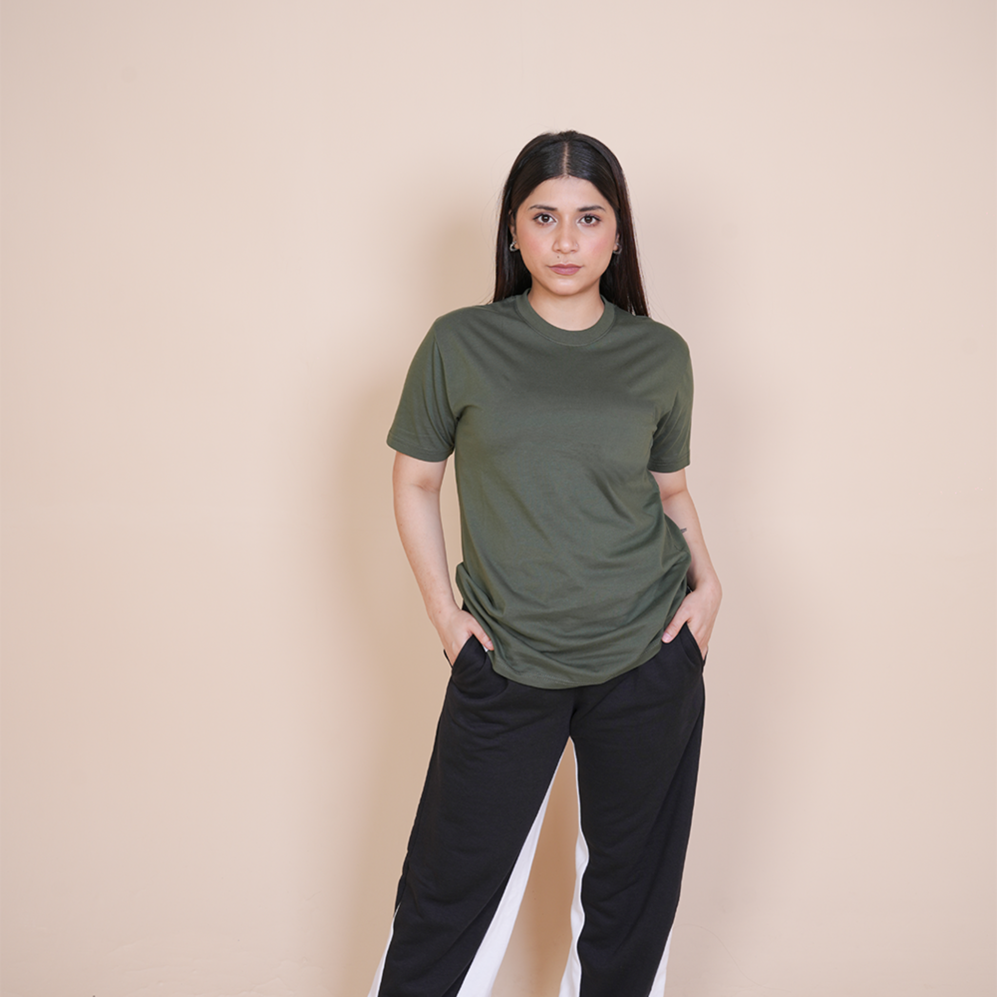 Time Less Basic - Regular Fit T Shirt Olive