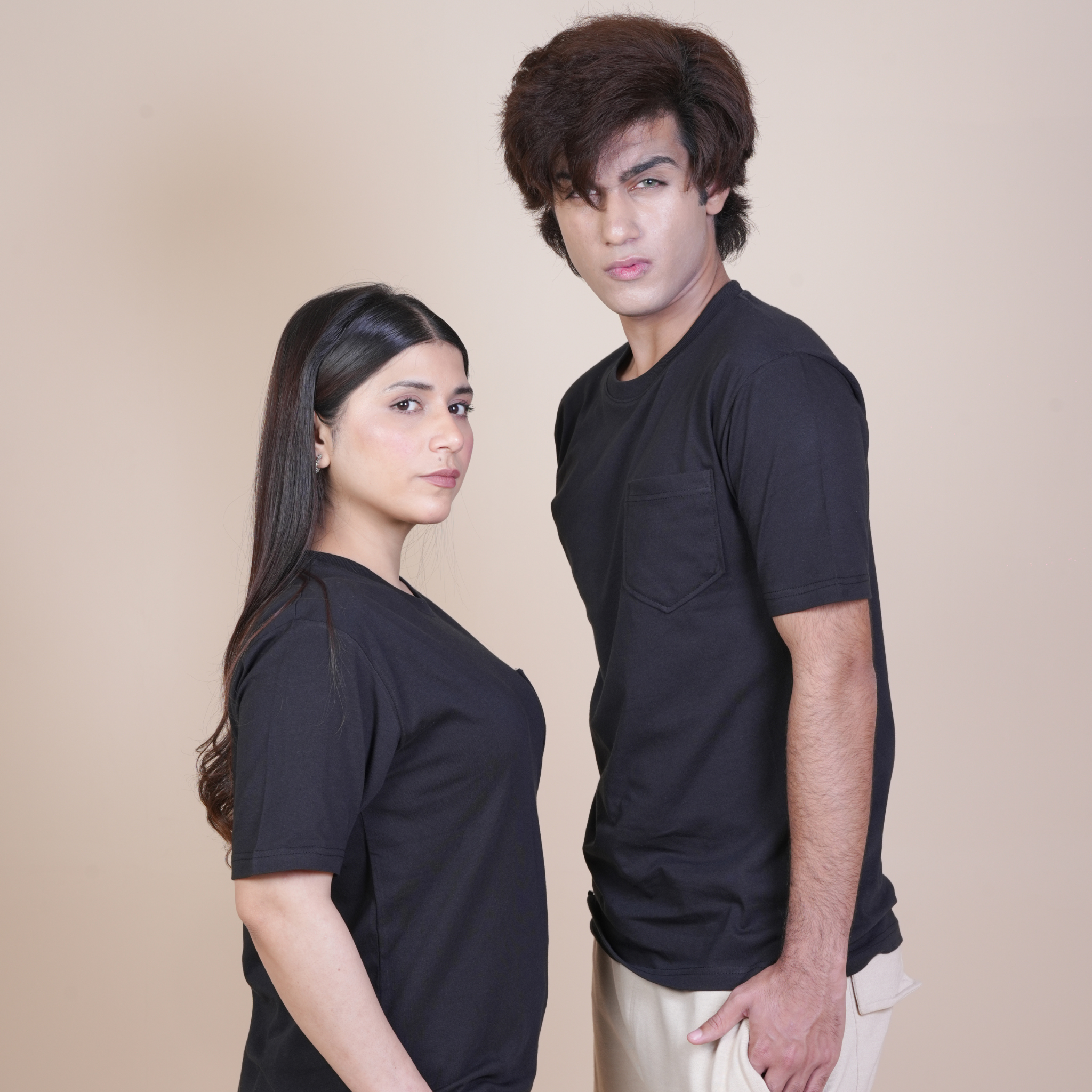 CLASSIC ALL DAY COTTON TEE - REGULAR FIT POCKET TEES BLACK