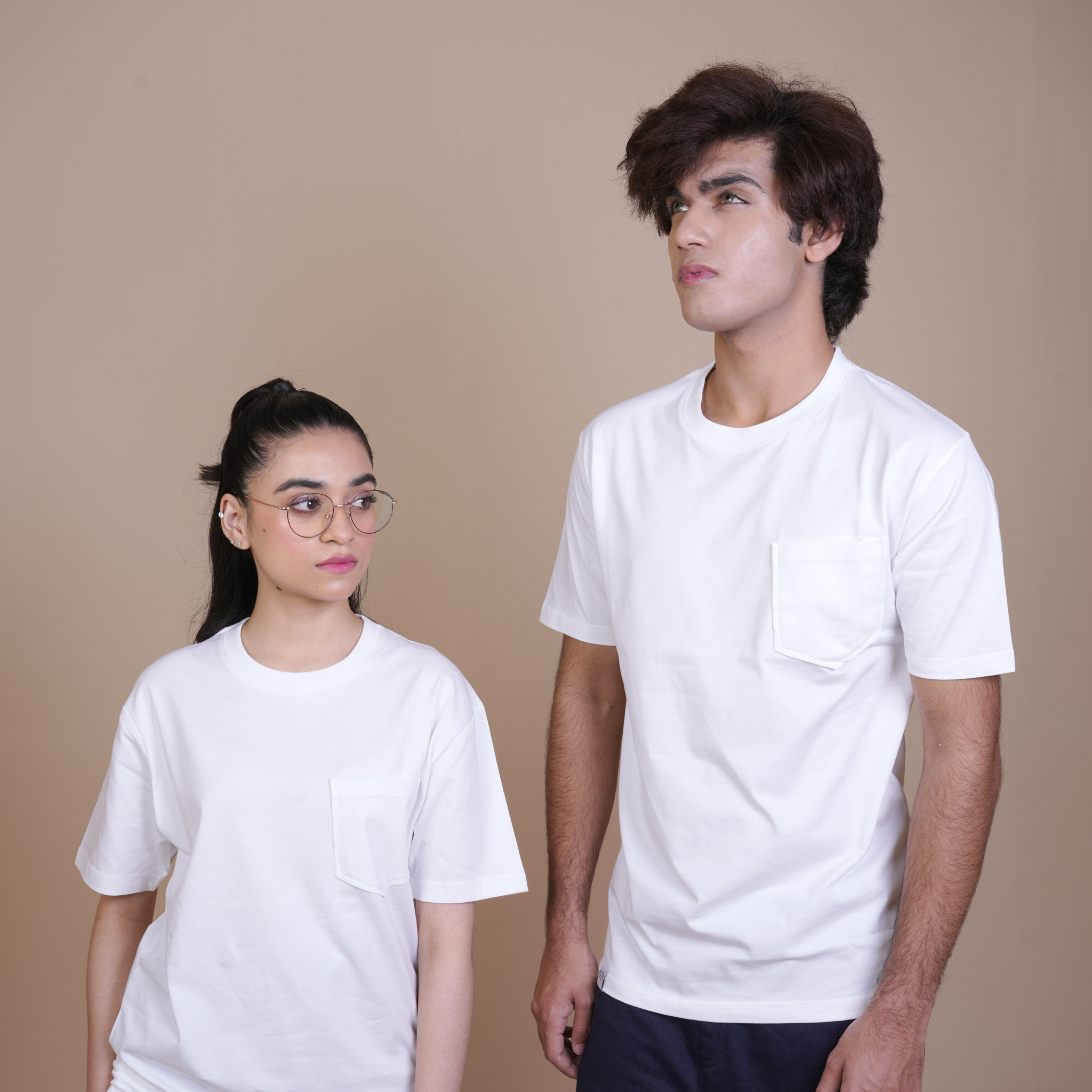 CLASSIC ALL DAY COTTON TEE - REGULAR FIT POCKET TEES White