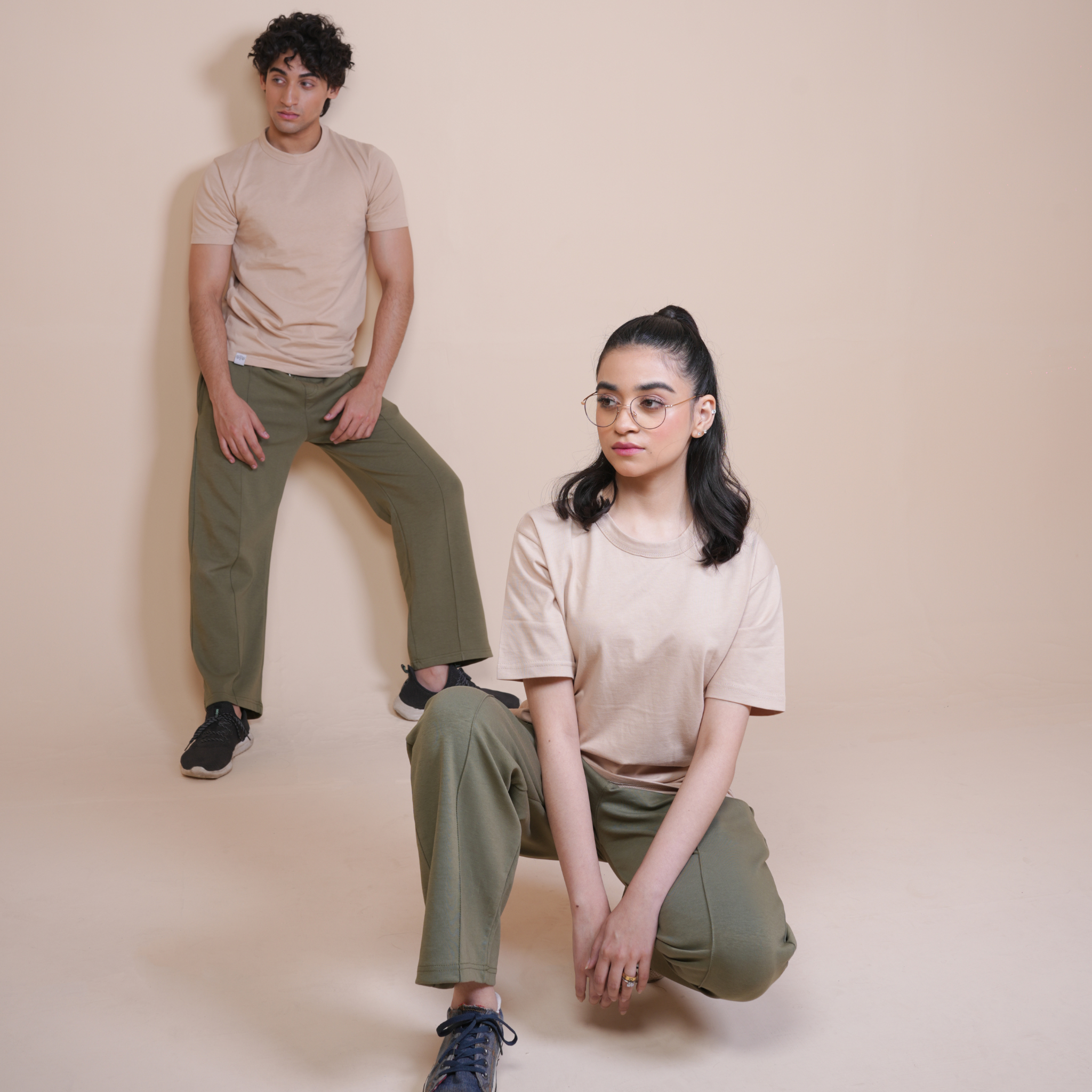 Time Less Basic - Regular Fit T Shirt BEIGE