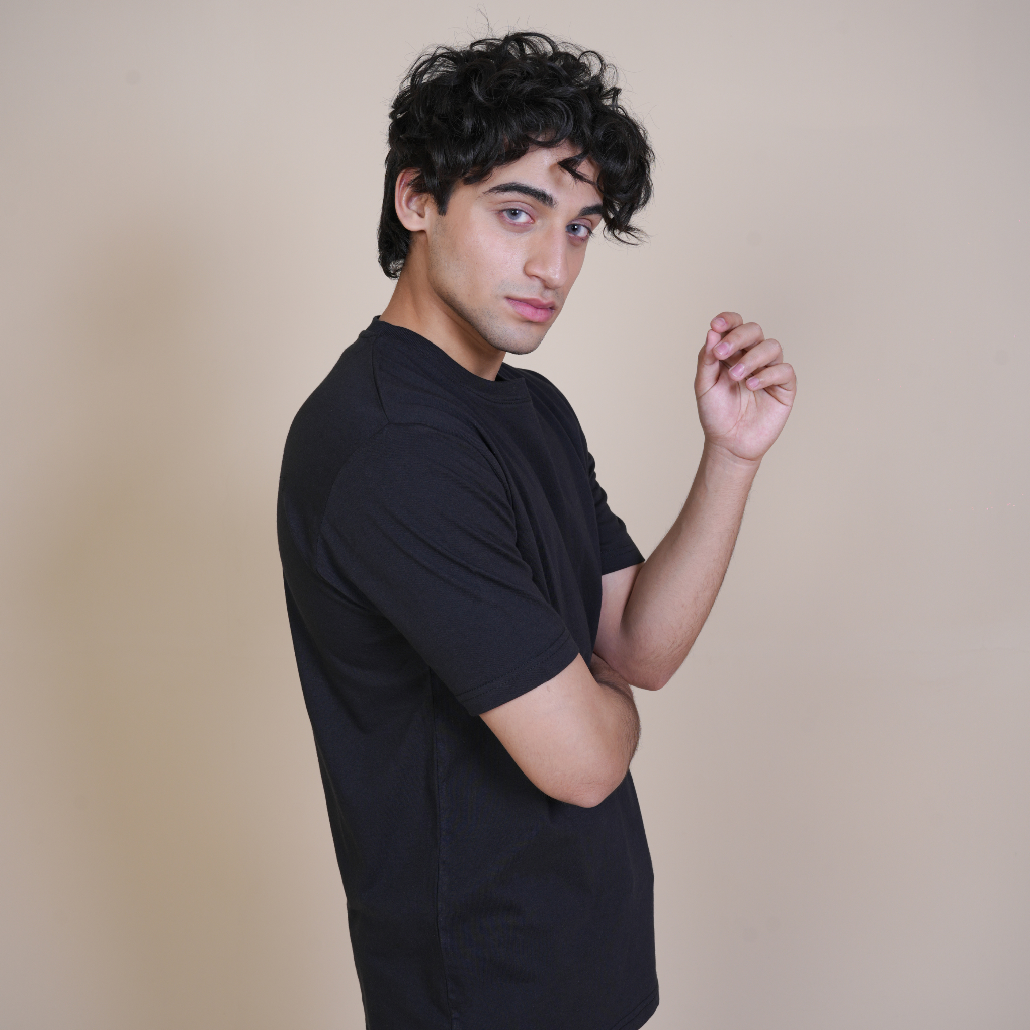 TIME LESS BASIC - REGULAR FIT T SHIRT Black