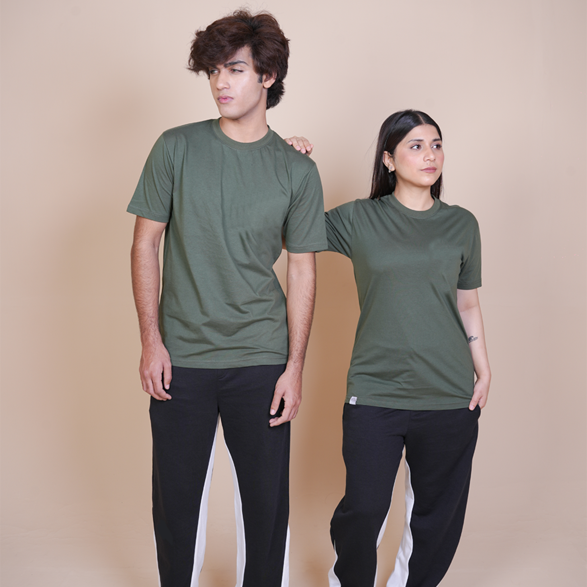 Time Less Basic - Regular Fit T Shirt Olive