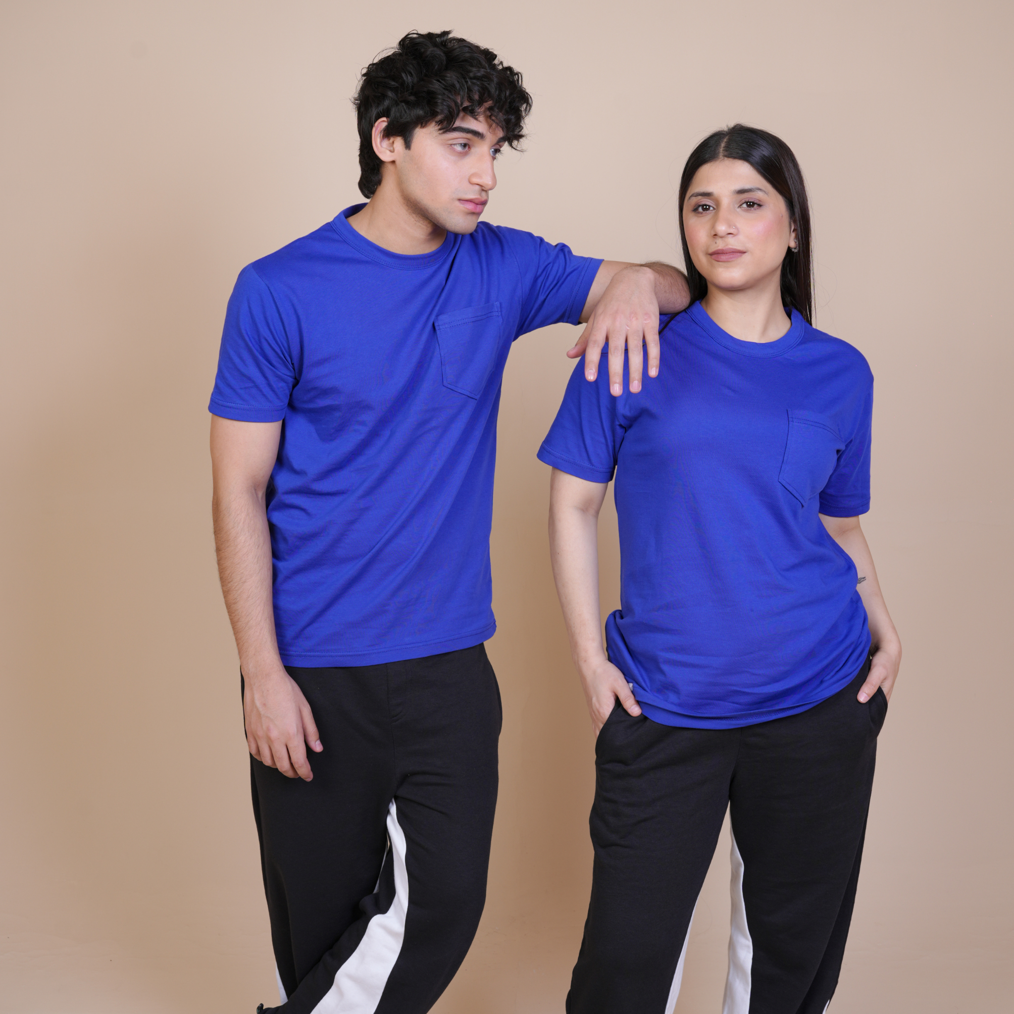 CLASSIC ALL DAY COTTON TEE - REGULAR FIT POCKET TEES BLUE