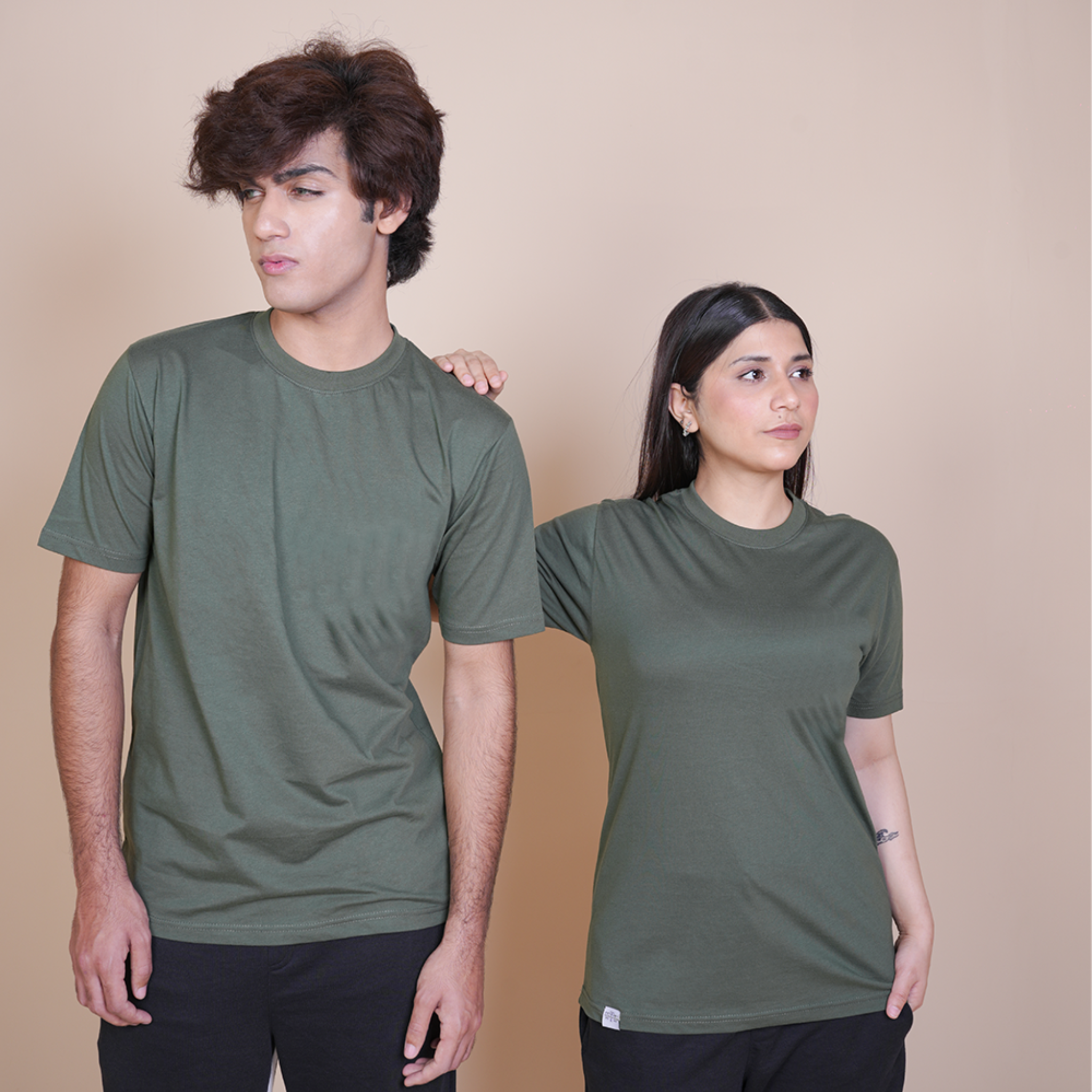 Time Less Basic - Regular Fit T Shirt Olive