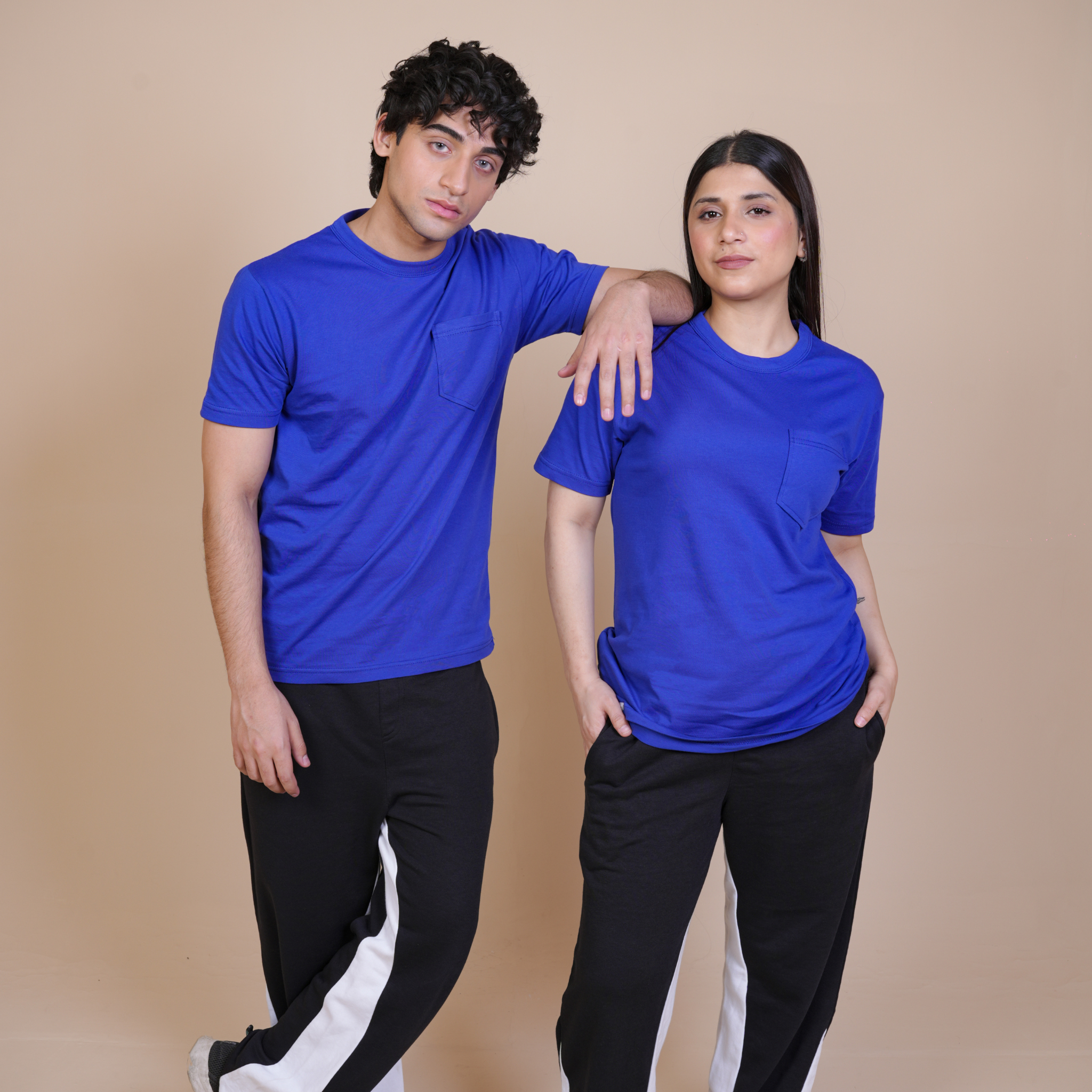 CLASSIC ALL DAY COTTON TEE - REGULAR FIT POCKET TEES BLUE