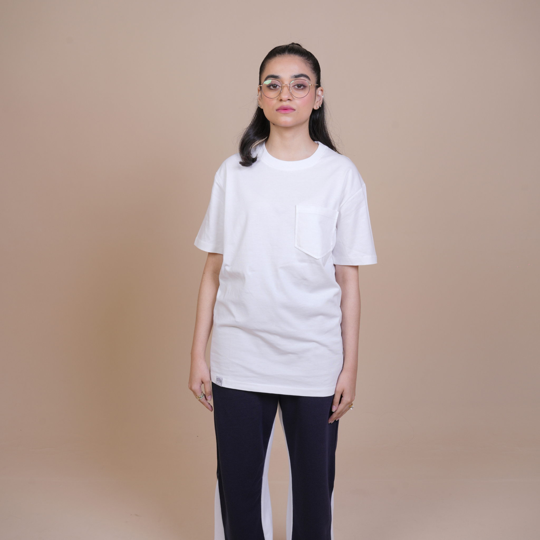 CLASSIC ALL DAY COTTON TEE - REGULAR FIT POCKET TEES White