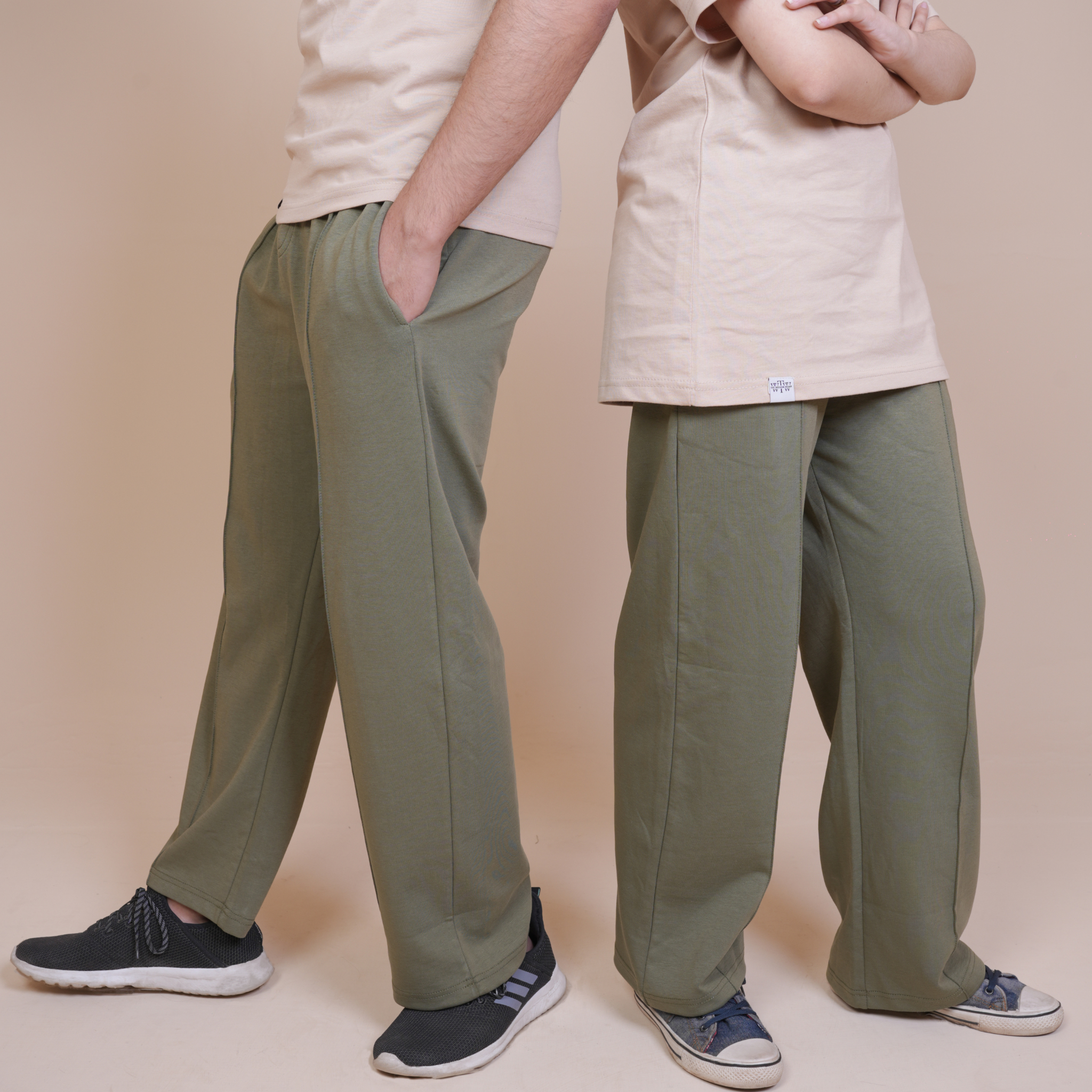 PLEATED TROUSER-OLIVE