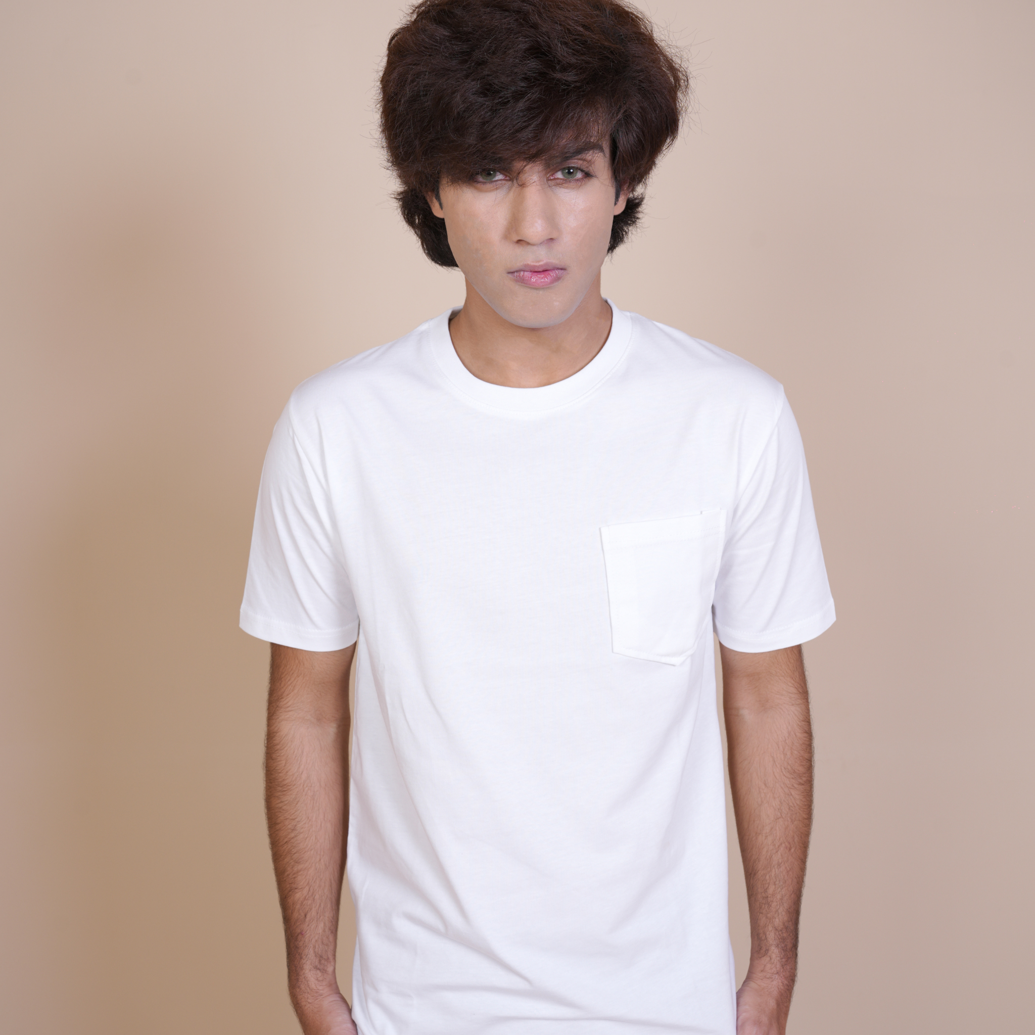 CLASSIC ALL DAY COTTON TEE - REGULAR FIT POCKET TEES White
